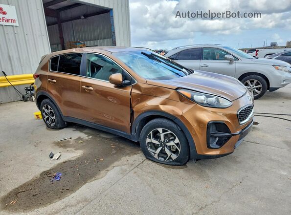 KNDPM3AC9M7888306 2021 KIA SPORTAGE Желто-коричневый Передняя правая четверть