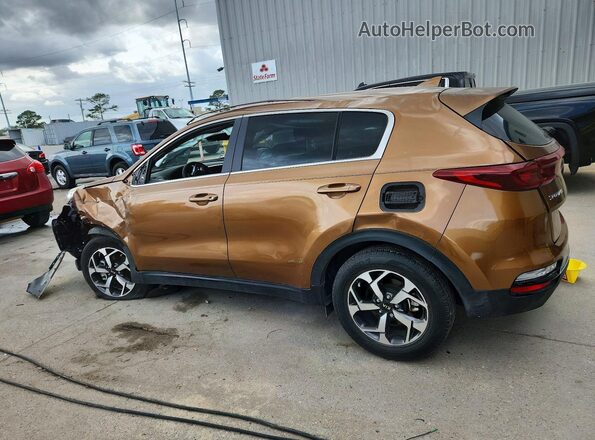 KNDPM3AC9M7888306 2021 KIA SPORTAGE Желто-коричневый Задняя левая четверть