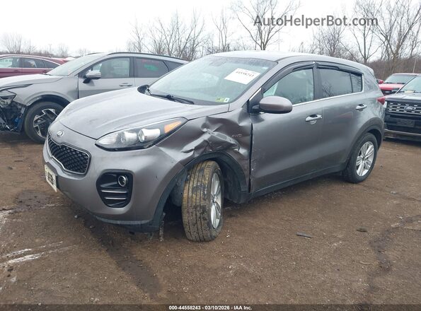 KNDPMCAC0J7421321 2018 KIA SPORTAGE Серый Передняя левая четверть