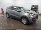 2018 Kia Sportage Lx Gray vin: KNDPMCAC0J7445408