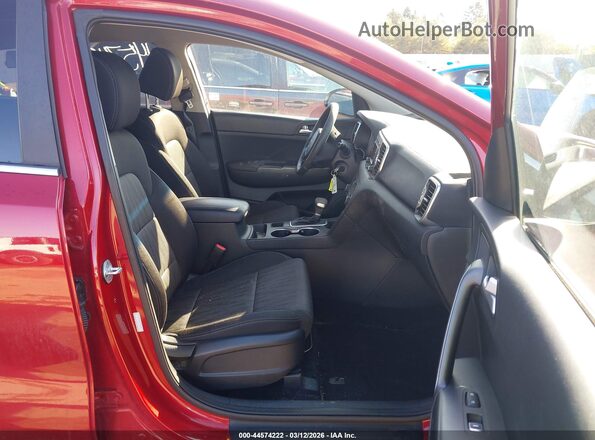 KNDPMCAC0K7579126 2019 KIA SPORTAGE Red Widok wnętrza z przodu