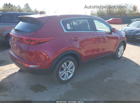 KNDPMCAC0K7579126 2019 KIA SPORTAGE Red Tył prawy