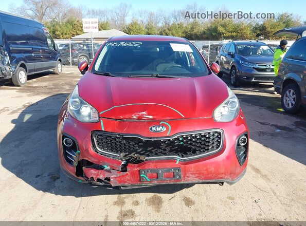 KNDPMCAC0K7579126 2019 KIA SPORTAGE Red Widok zestawu wskaźników