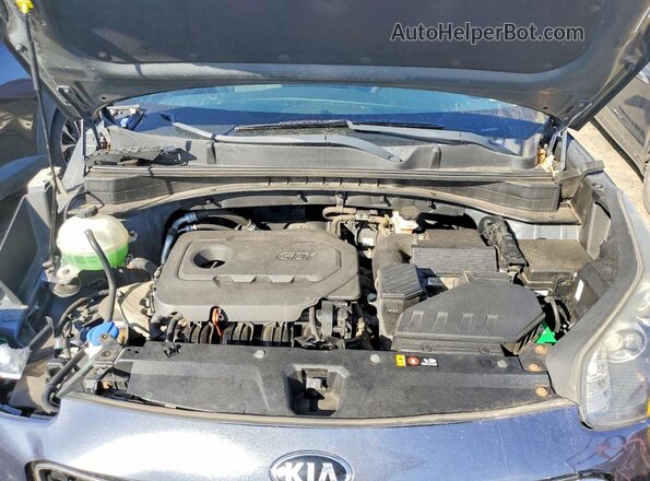 KNDPMCAC2H7188469 2017 KIA SPORTAGE Blue Вид підкапотного простору