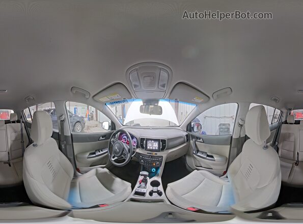 KNDPMCAC3J7396141 2018 KIA SPORTAGE Белый Панорамный вид салона 360°