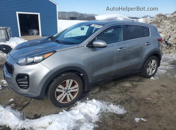 KNDPMCAC3K7621045 2019 KIA SPORTAGE Gray წინა მარცხენა ხედი სამი მეოთხედიდან
