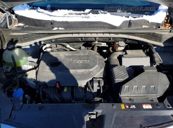 KNDPMCAC3K7621045 2019 KIA SPORTAGE Gray ძრავის განყოფილების ხედი