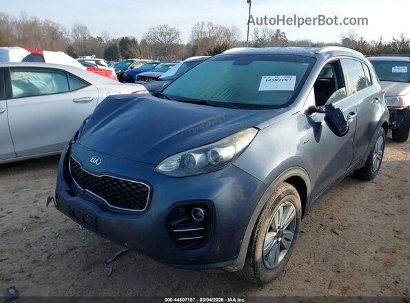 KNDPMCAC4J7393619 2018 KIA SPORTAGE Синий Передняя левая четверть