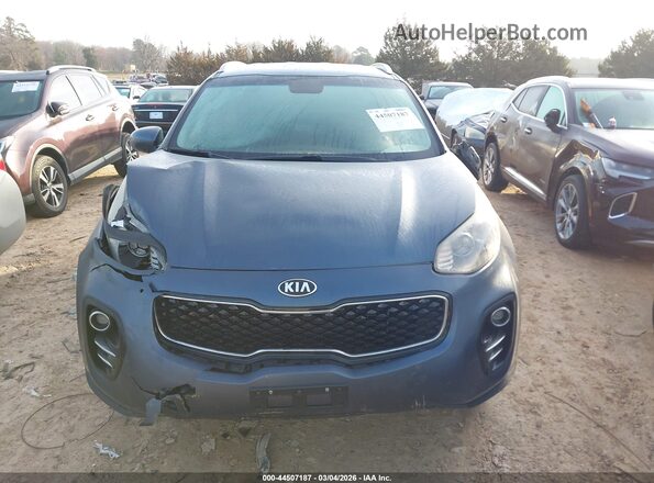 KNDPMCAC4J7393619 2018 KIA SPORTAGE Синий Вид щитка приборов