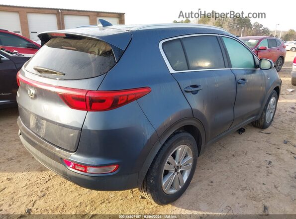KNDPMCAC4J7393619 2018 KIA SPORTAGE Синий Задняя правая четверть