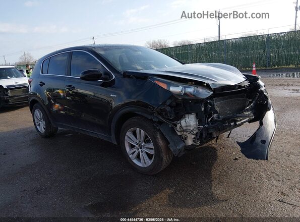 KNDPMCAC6J7486156 2018 KIA SPORTAGE Black Przód prawy