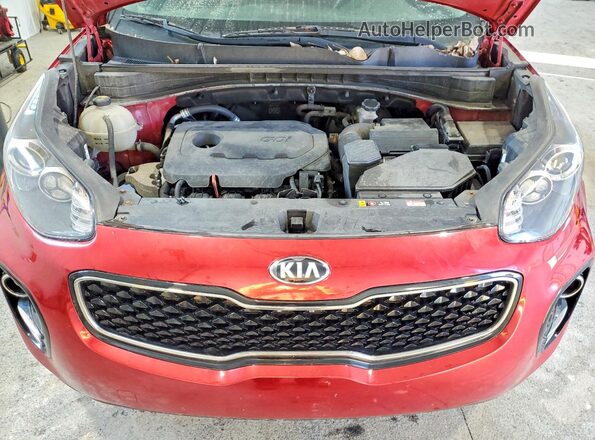 KNDPMCAC6K7606832 2019 KIA SPORTAGE Maroon Շարժիչի բաժամունքի տեսք