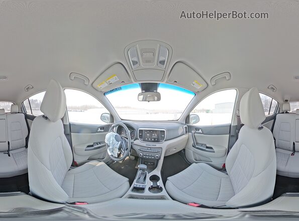 KNDPMCAC6N7968051 2022 KIA SPORTAGE Silver Widok wnętrza 360 stopni