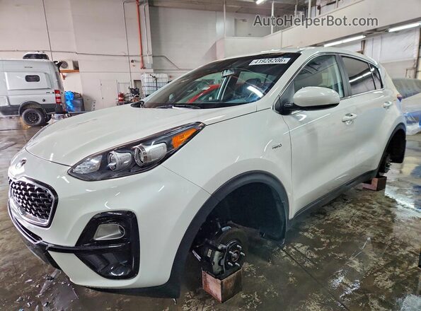 KNDPMCAC8N7995963 2022 KIA SPORTAGE White Առջևի ձախ երեք քառորդ տեսարան