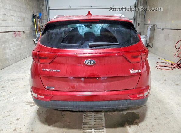 KNDPMCAC9J7318558 2018 KIA SPORTAGE Красный Вид сзади