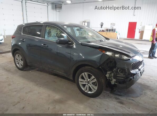 KNDPMCAC9J7326871 2018 KIA SPORTAGE Синий Передняя правая четверть