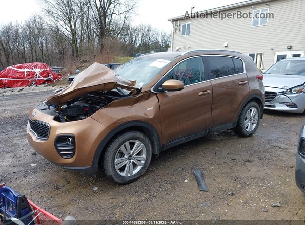 KNDPMCACXK7604517 2019 KIA SPORTAGE Коричневый Передняя левая четверть