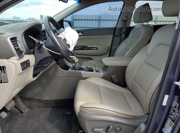 KNDPN3AC4K7591261 2019 KIA SPORTAGE Синий Вид салона спереди