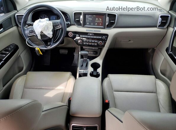 KNDPN3AC4K7591261 2019 KIA SPORTAGE Синий Вид панели приборов