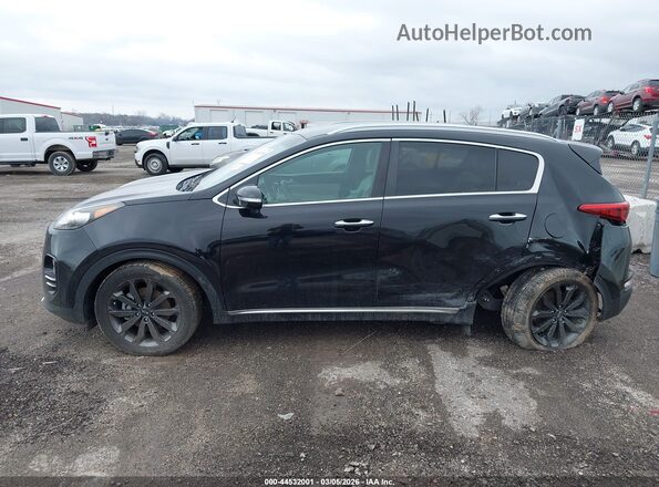 KNDPN3AC8K7569828 2019 KIA SPORTAGE Black Widok wnętrza 360 stopni