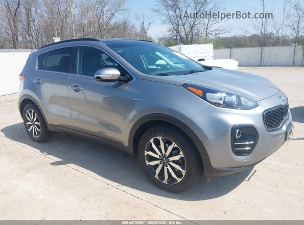 KNDPNCAC2K7567492 2019 KIA SPORTAGE Серебряный Передняя правая четверть