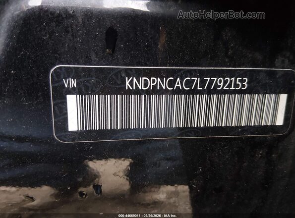 KNDPNCAC7L7792153 2020 KIA SPORTAGE Черный Вид подкапотного пространства