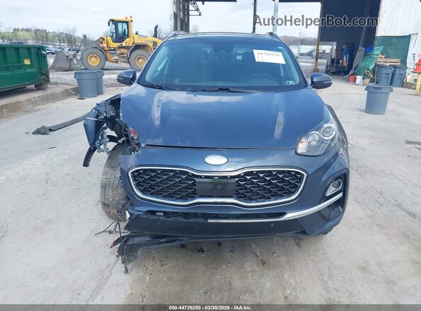 KNDPNCAC8N7003446 2022 KIA SPORTAGE Blue Widok wnętrza z tyłu