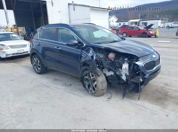 KNDPNCAC8N7003446 2022 KIA SPORTAGE Blue Przód prawy