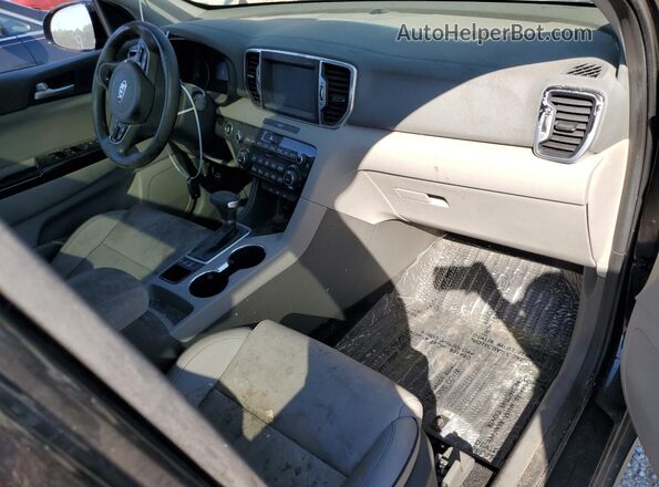 KNDPNCACXK7596139 2019 KIA SPORTAGE Black წინა პანელის ხედი