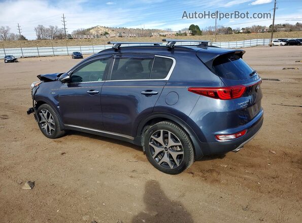 KNDPRCA67K7568572 2019 KIA SPORTAGE Blue Задня ліва чверть