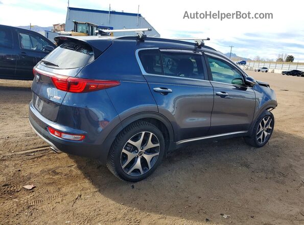 KNDPRCA67K7568572 2019 KIA SPORTAGE Blue Задня права чверть