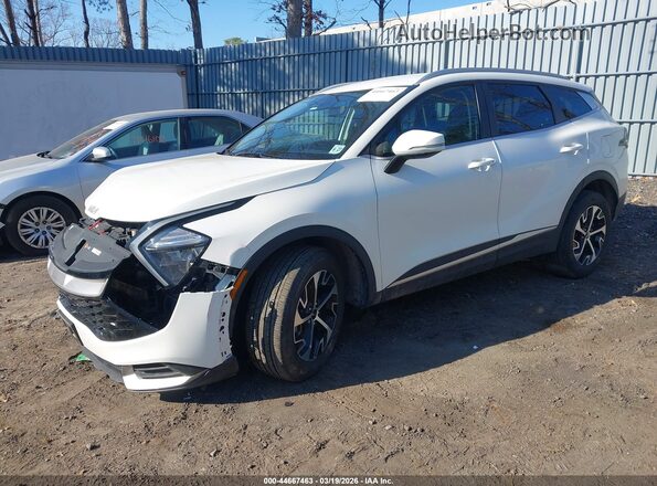 KNDPVCAG9P7025378 2023 KIA SPORTAGE HYBRID White წინა მარცხენა ხედი სამი მეოთხედიდან