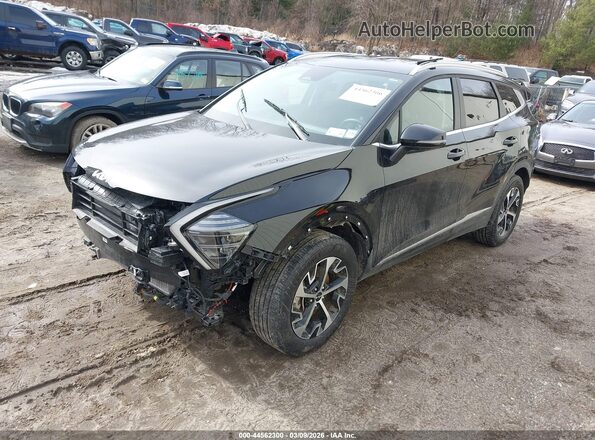 KNDPVCDG1S7182469 2025 KIA SPORTAGE HYBRID Черный Передняя левая четверть