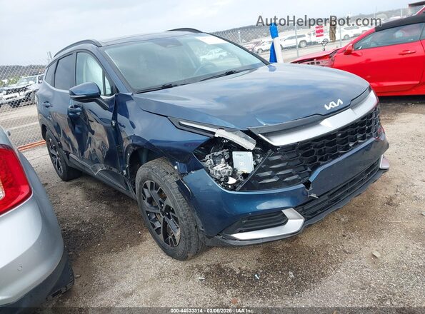 KNDPVCDG9S7190349 2025 KIA SPORTAGE HYBRID Dark Blue Передняя правая четверть