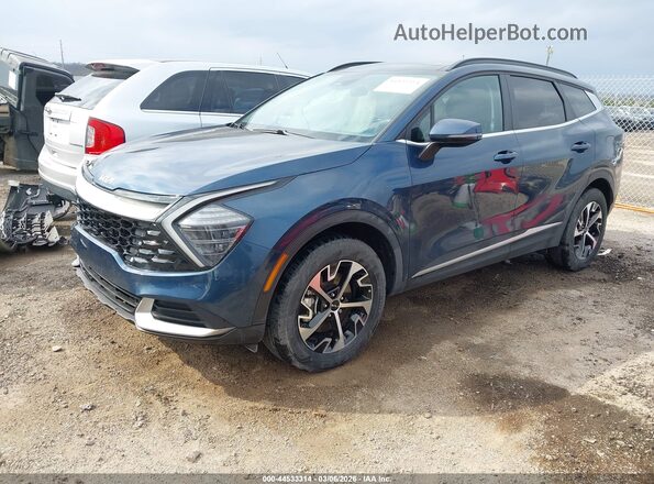 KNDPVCDG9S7190349 2025 KIA SPORTAGE HYBRID Dark Blue Передняя левая четверть