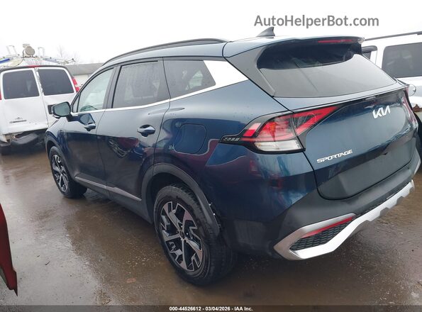 KNDPVCDGXR7147343 2024 KIA SPORTAGE HYBRID Синий Задняя левая четверть