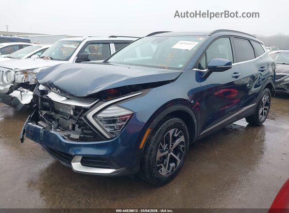 KNDPVCDGXR7147343 2024 KIA SPORTAGE HYBRID Синий Передняя левая четверть