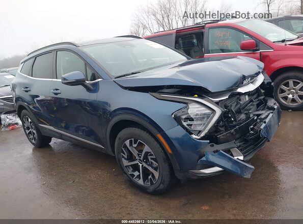 KNDPVCDGXR7147343 2024 KIA SPORTAGE HYBRID Синий Передняя правая четверть
