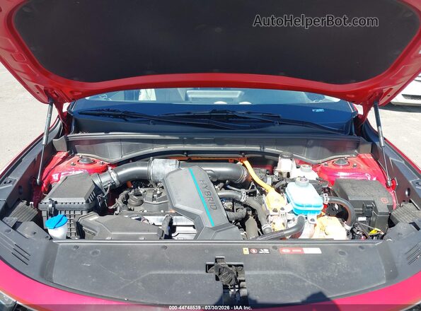 KNDRH4LG0M5032181 2021 KIA SORENTO HYBRID Красный Вид сзади