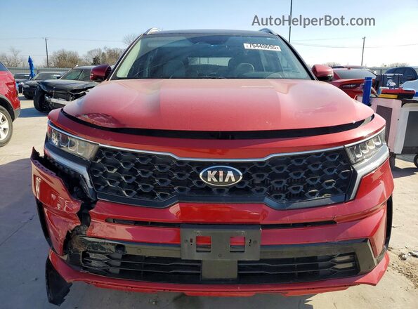 KNDRH4LG2M5024471 2021 KIA SORENTO Red Vista frontal