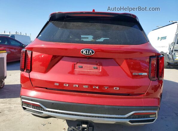 KNDRH4LG2M5024471 2021 KIA SORENTO Red Vista trasera