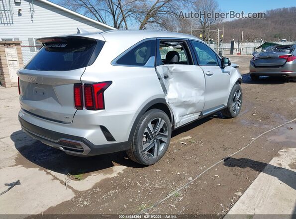 KNDRHDLG9P5223070 2023 KIA SORENTO HYBRID Silver Задня права чверть
