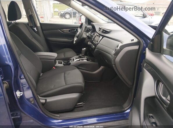 KNMAT2MT3KP541064 2019 NISSAN ROGUE Blue Widok wnętrza z przodu