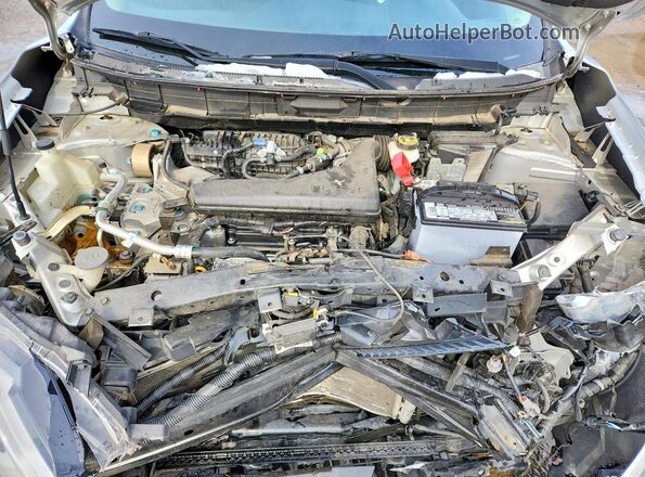 KNMAT2MT6JP564661 2018 NISSAN ROGUE Silver ძრავის განყოფილების ხედი