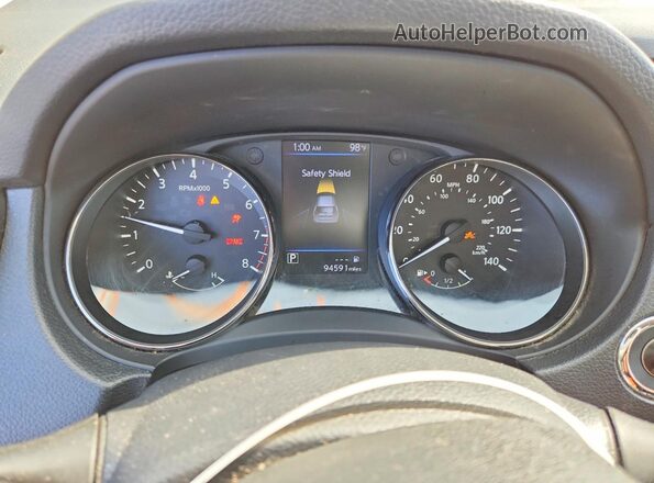 KNMAT2MT6JP564661 2018 NISSAN ROGUE Silver ხელსაწყოთა პანელის ხედი