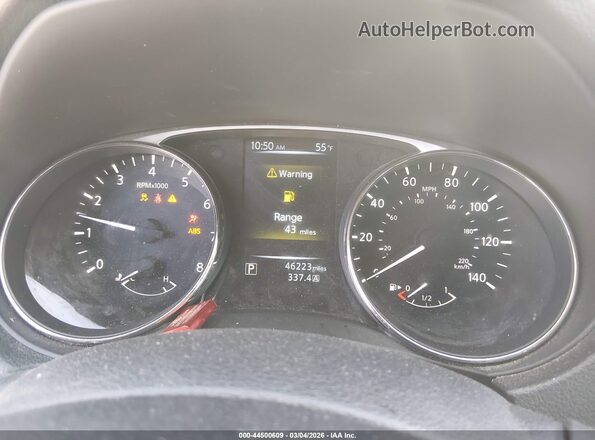 KNMAT2MT7GP718450 2016 NISSAN ROGUE Silver Widok tylnych siedzeń
