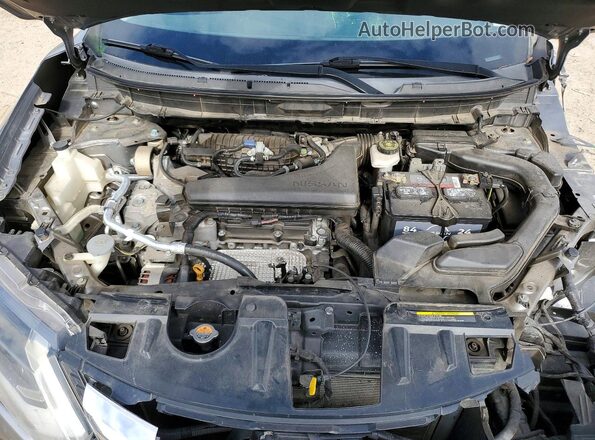 KNMAT2MT9JP535817 2018 NISSAN ROGUE Gray Widok komory silnika