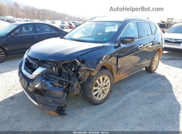 KNMAT2MV2JP592698 2018 NISSAN ROGUE Black Դիմացի տեսք