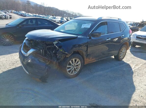 KNMAT2MV2JP592698 2018 NISSAN ROGUE Black Առջևի ձախ երեք քառորդ տեսարան