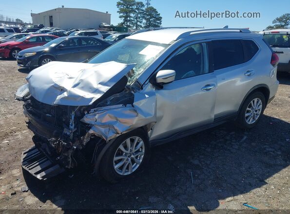 KNMAT2MV2KP541445 2019 NISSAN ROGUE Silver Առջևի ձախ երեք քառորդ տեսարան